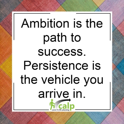 ambition, persistance